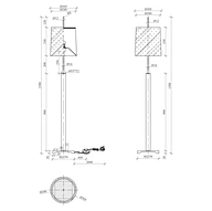 fabric floor lamp